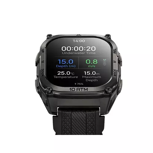 KOSPET TANK M4 1.96 Inch AMOLED Display Smartwatch (Black) - 3
