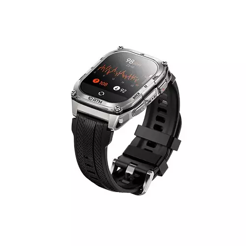 KOSPET TANK M4 1.96 Inch AMOLED Display Smartwatch (Silver) - 4