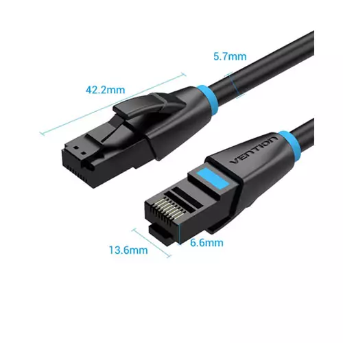 VENTION CAT.6 UTP PATCH CABLE 3M BLACK - 1