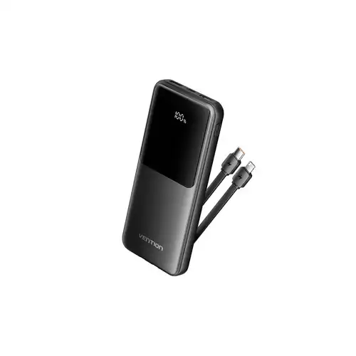 Vention FHOB0 10000mAh Built-in USB-C & Lightning Cables 22.5W Power Bank