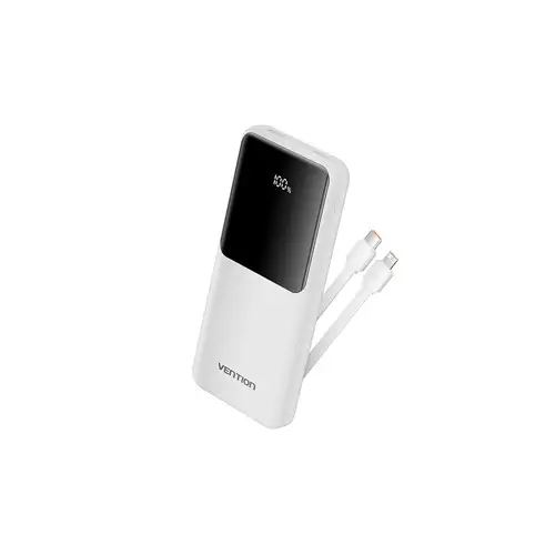 Vention FHOB0 10000mAh Built-in USB-C & Lightning Cables 22.5W Power Bank - 1