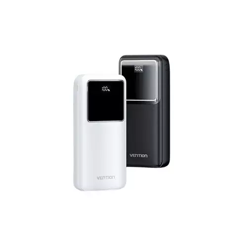Vention FHLB0 22.5W LED Digital Display 20000mAh Power Bank (Black) - 1