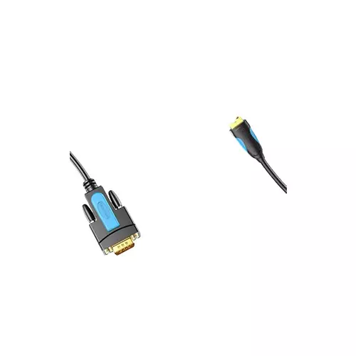 Vention VAS-C02-B150 1.5m USB To RS232 Serial Stylish Black Adapter - 1