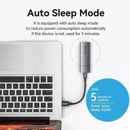 Vention KPFH0 M.2 NGFF USB 3.1 Gen 2 Type-C SSD Enclosure - Gray - 1