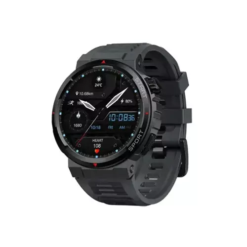 Zeblaze ARES 3 Plus 1.43-inch HD AMOLED Bluetooth Calling Smart Watch (Lava Black)