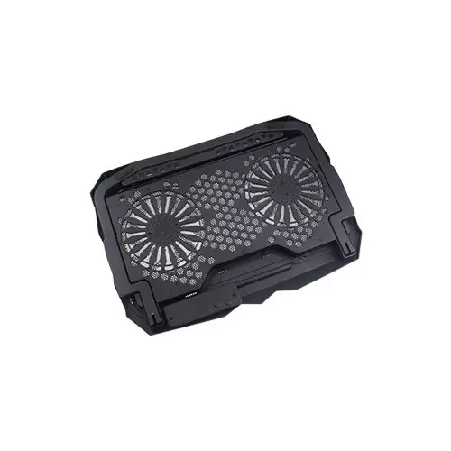 K2 TCLP88 USB Type-A Adjustable 15-Inch Laptop Cooler Cooling Pad with Double Fans - 2