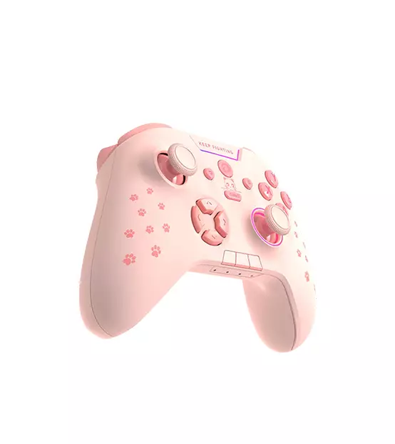 DAREU H105 TRI-MODE WIRELESS GAMEPAD 360° JOYSTICK CONTROLLER (SAKURA PINK) - 1
