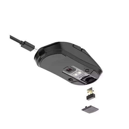 DAREU A950 BLACK TRI-MODE GAMING MOUSE WITH CHARGING DOCK - 2