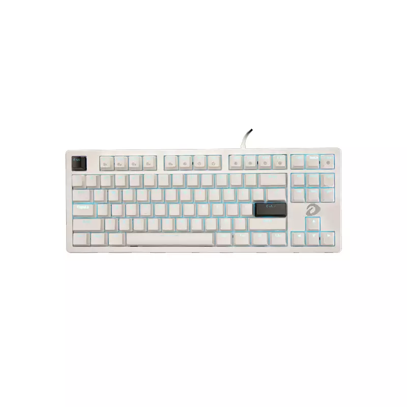 DAREU EK87 V2 WIRED BLUE SWITCH RAINBOW WHITE KEYBOARD