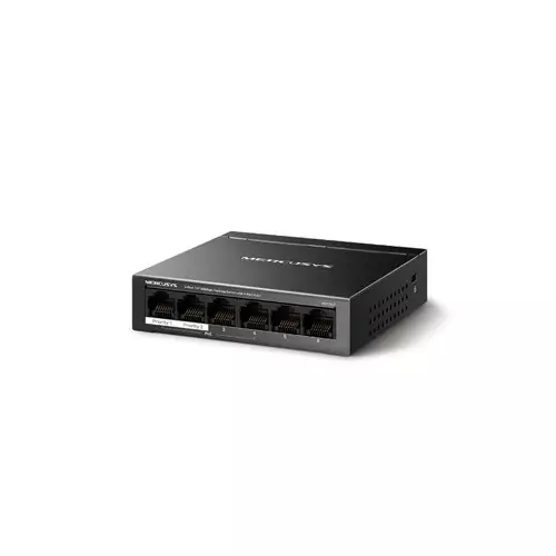 Mercusys MS106LP 6-Port 10/100Mbps Desktop Switch with 4-Port PoE+ - 1