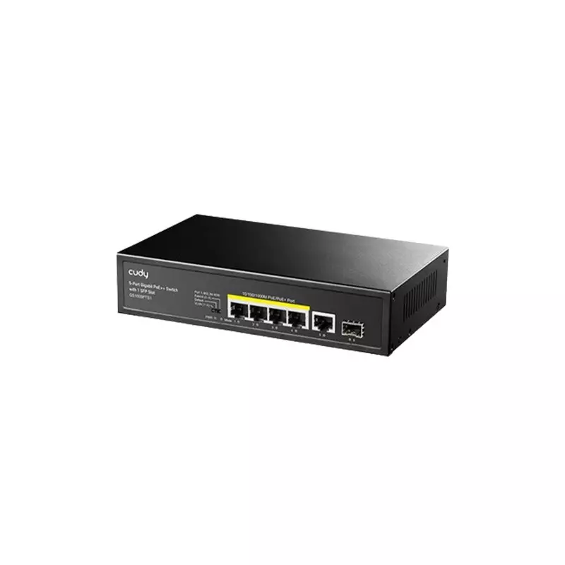 Cudy GS1005PTS1 4-Port Gigabit PoE+ Desktop Switch with 1 SFP Slot - 1
