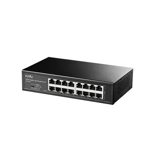 CUDY GS1016E 16-Port Gigabit Light Managed Switch - 1