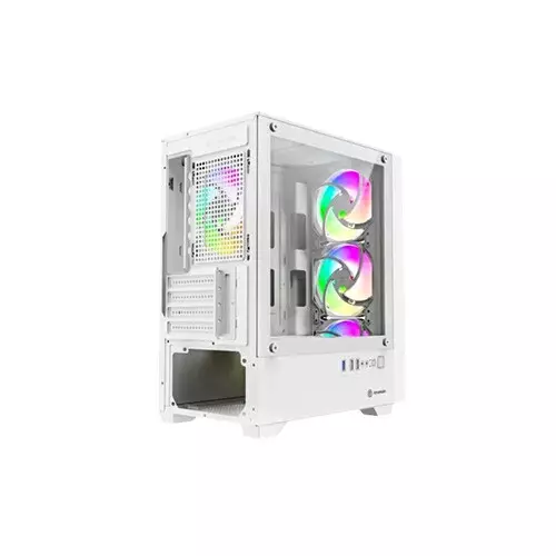 Revenger PHANTOM X Mid Tower Micro ATX Gaming Desktop case (white) - 1