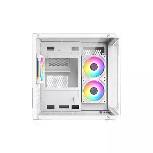 Revenger Air Tank Mini 5 ARGB Fans Mid Tower Micro ATX Gaming Desktop Case White - 7