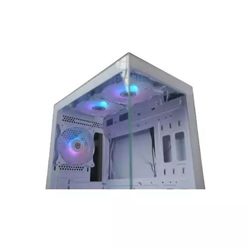 Revenger ICE COOL 5 ARGB Mid Tower ATX Gaming Case - White - 0