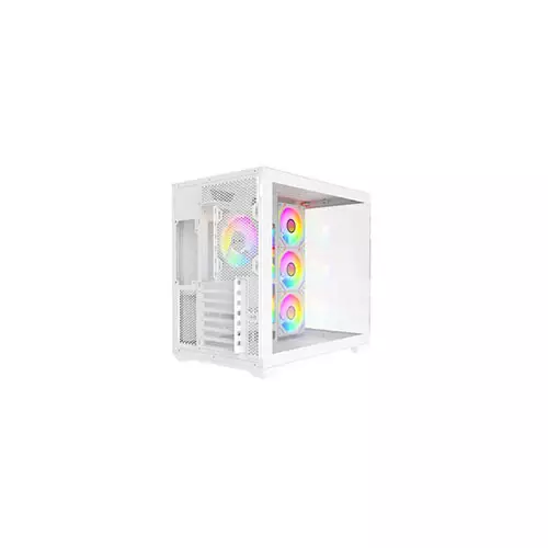 Revenger AIR SPACE BTF 4 ARGB Infinity Fan ATX White Gaming Casing - 1