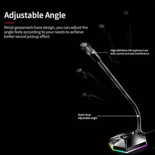 Meetion MT-MC13 Gaming Microphone with RGB Light - 0