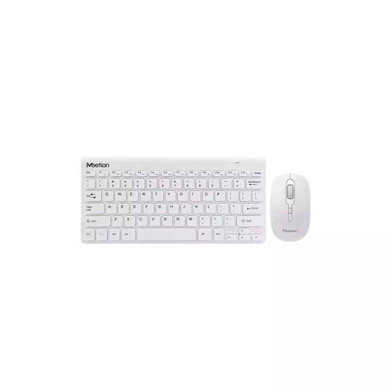 Meetion MINI4000  2.4GHz Wireless Keyboard and Mouse Combo White