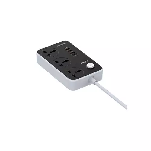 LDNIO SC3412 3 AC Outlets 3  QC 3.0 USB Port Universal Power Strip - 1