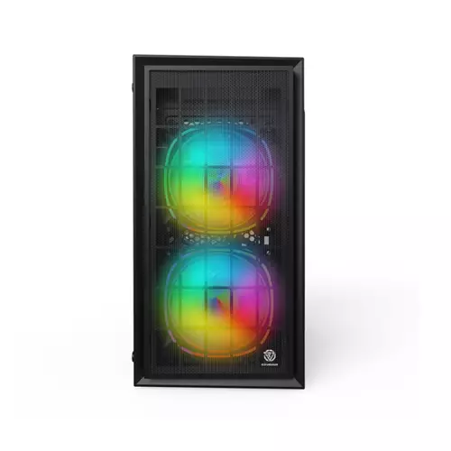 REVENGER FIRE MID TOWER RGB GAMING CASE - 1