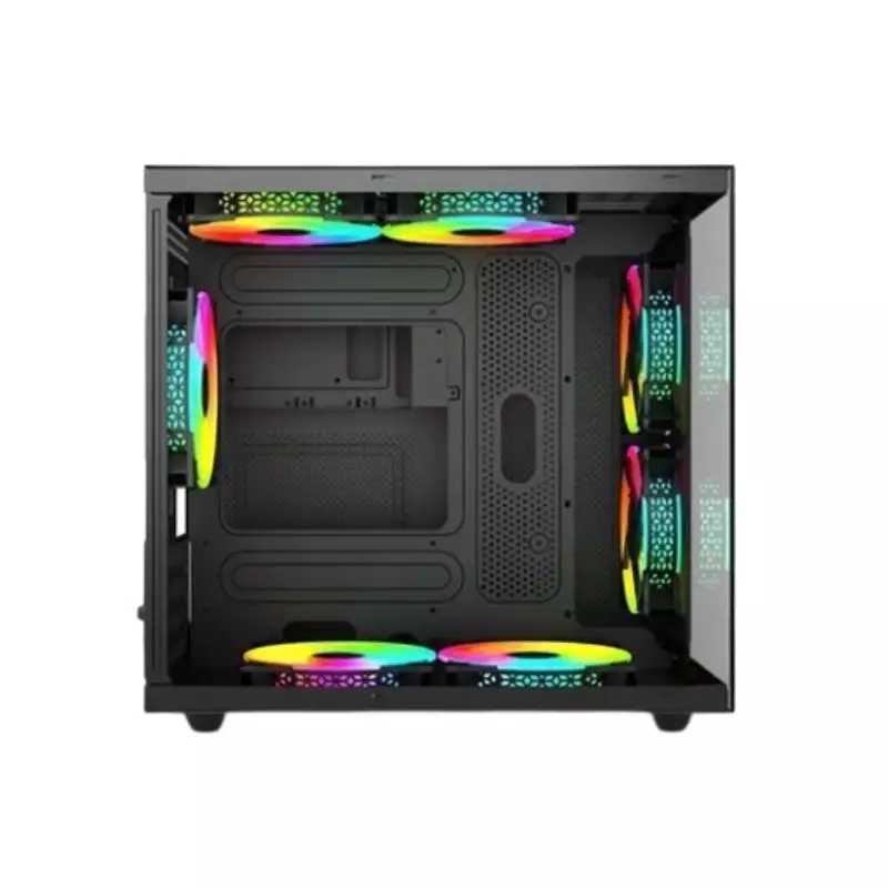 REVENGER DUO DYNAMIC FULL-VIEW MINI-TOWER ATX CASE (BLACK) - 1