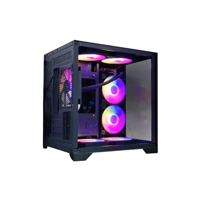 Revenger LEO DYNAMIC Mini Mid Tower ATX Desktop Gaming Case (Black) - 1