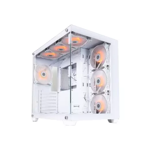 Revenger Base Dynamic Mid Tower ATX Desktop Case (White) - 1