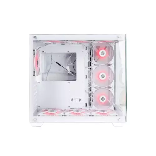 Revenger Base Dynamic Mid Tower ATX Desktop Case (White) - 2