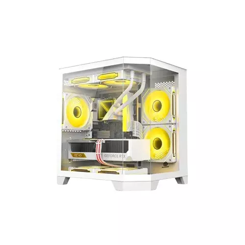 Revenger Air Box 7 ARGB Full Tower Desktop Gaming Case (White) - 1