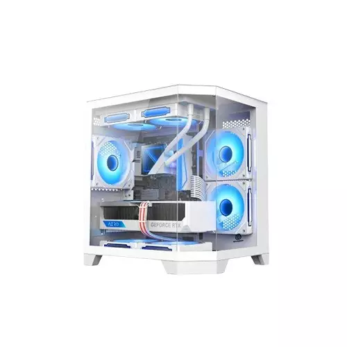 Revenger Air Box 7 ARGB Full Tower Desktop Gaming Case (White) - 2