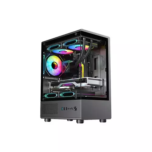 PC Power Vertical X2 Infinity BK Mid Tower Gaming Casing