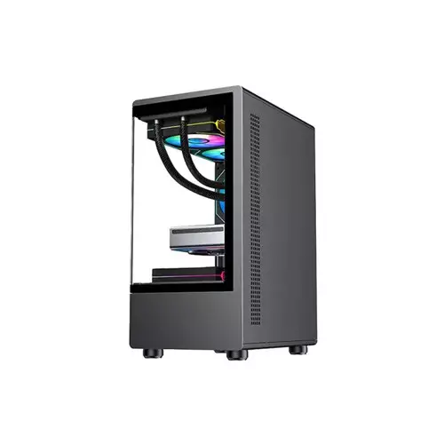 PC Power Vertical X2 Infinity BK Mid Tower Gaming Casing - 3