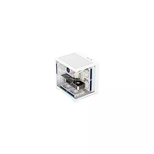 PC Power Darkion Infinity WH Mid Tower Gaming Casing - 1