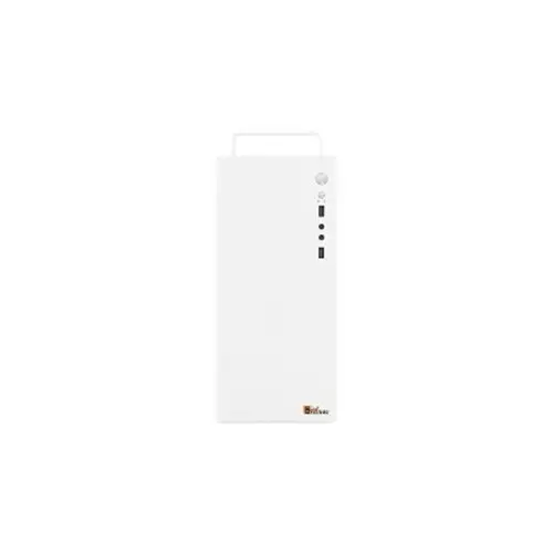 PC Power Pro Case V6 Desktop Case with Power Supply (White)