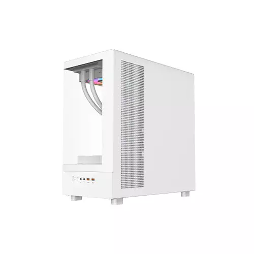 PC Power Horizon X2 Infinity Mid-Tower ATX Gaming Case (White) - 3