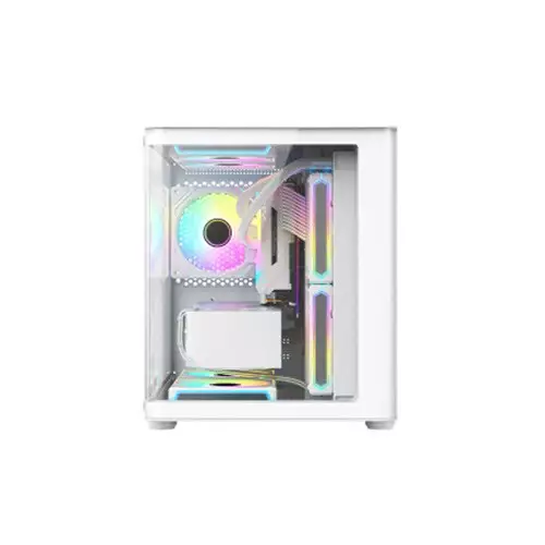 PC Power Icecube Edge Infinity WH Gaming Casing - 2