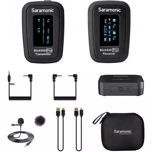 Saramonic Blink 500 Pro B1 Digital Camera-Mount Wireless Omni Lavalier Microphone System - 2