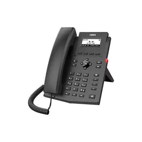 Fanvil X301P 2-SIP PoE IP Phone With Adapter - 1