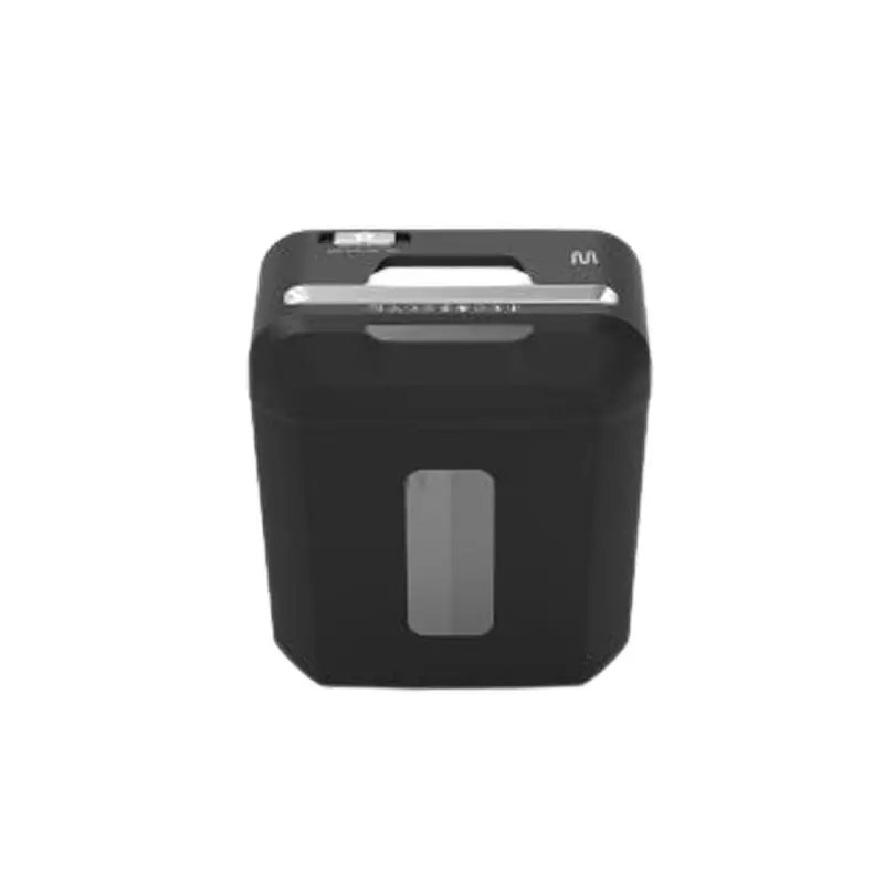 Ofitech OS808-9M Micro Cut 9 Sheet Black Paper Shredder - 1