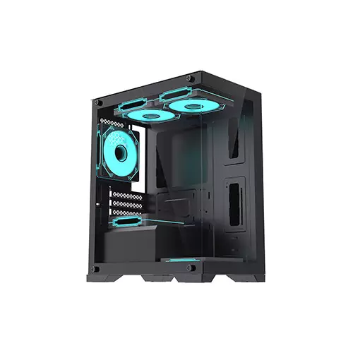 OVO CC4315-B ARGB Infinity Fan Ice Gaming Case (Black) - 1