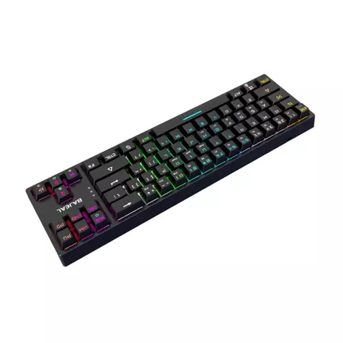 BAJEAL K71 TKL RGB MECHANICAL BLUE SWITCH BLACK GAMING KEYBOARD (HOT-SWAPPABLE) - 2