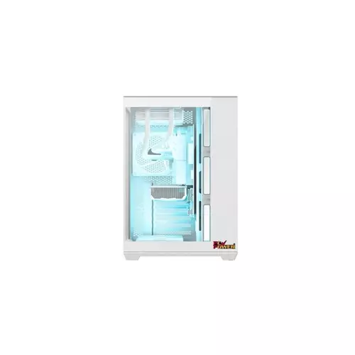 PC Power ICEBERG STEALTH PP-GS605 WH ATX Desktop Gaming Case - 1