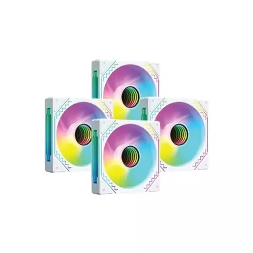 Pc Power IRISH INFINITY F40 4 In 1 ARGB Cooling White Case Fan - 1