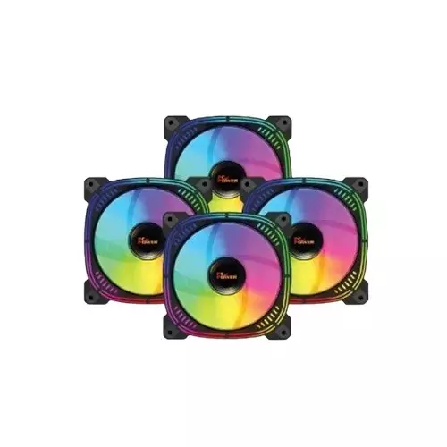 Pc Power IRISH SPECTRUM F20 4 In 1 ARGB Cooling Black Case Fan - 1