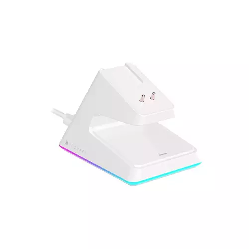 Tecware EX1 Tri-Mode Wireless Lightweight Gaming White Mouse with RGB Charging Dock - 0