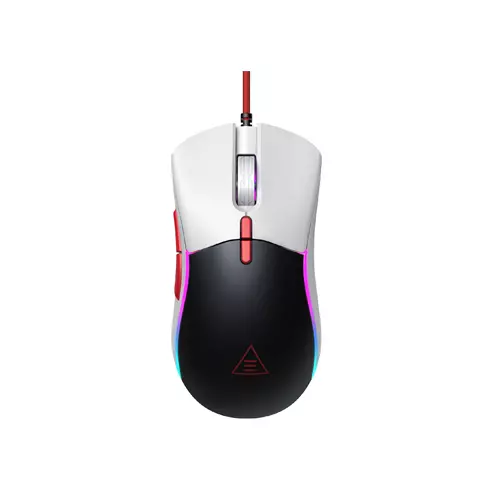 EKSA EM200 RGB Wired Gaming Mouse (Black-White) - 1