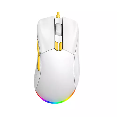 EKSA EM500 RGB LIGHTWEIGHT GAMING MOUSE (WHITE) - 1
