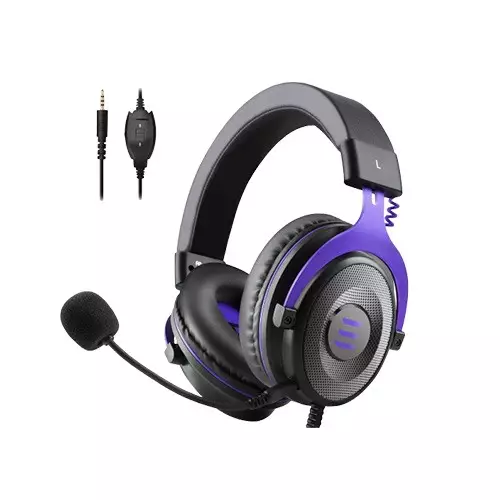 EKSA E900 Noise Cancelling Durable Stereo Gaming Headset (PURPLE) - 2