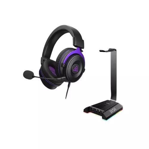 EKSA E900 Noise Cancelling Durable Stereo Gaming Headset (PURPLE) - 3