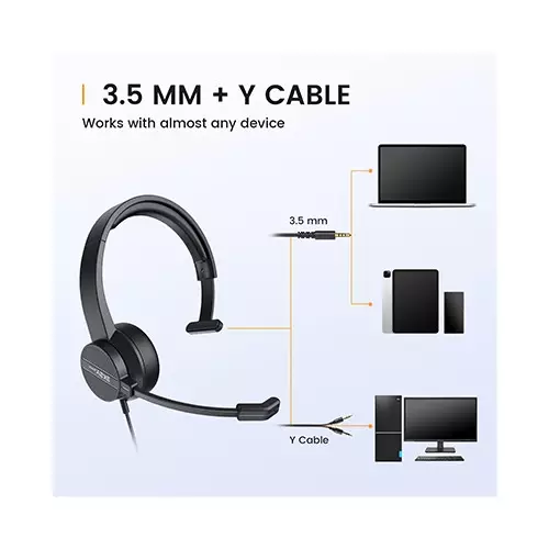 EKSA H15 Professional Wired Headphones - 3